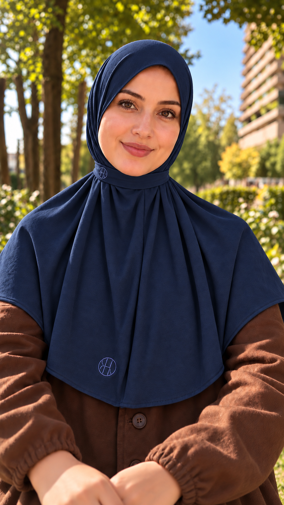 Brethable Instant Hijab - Navy Blue