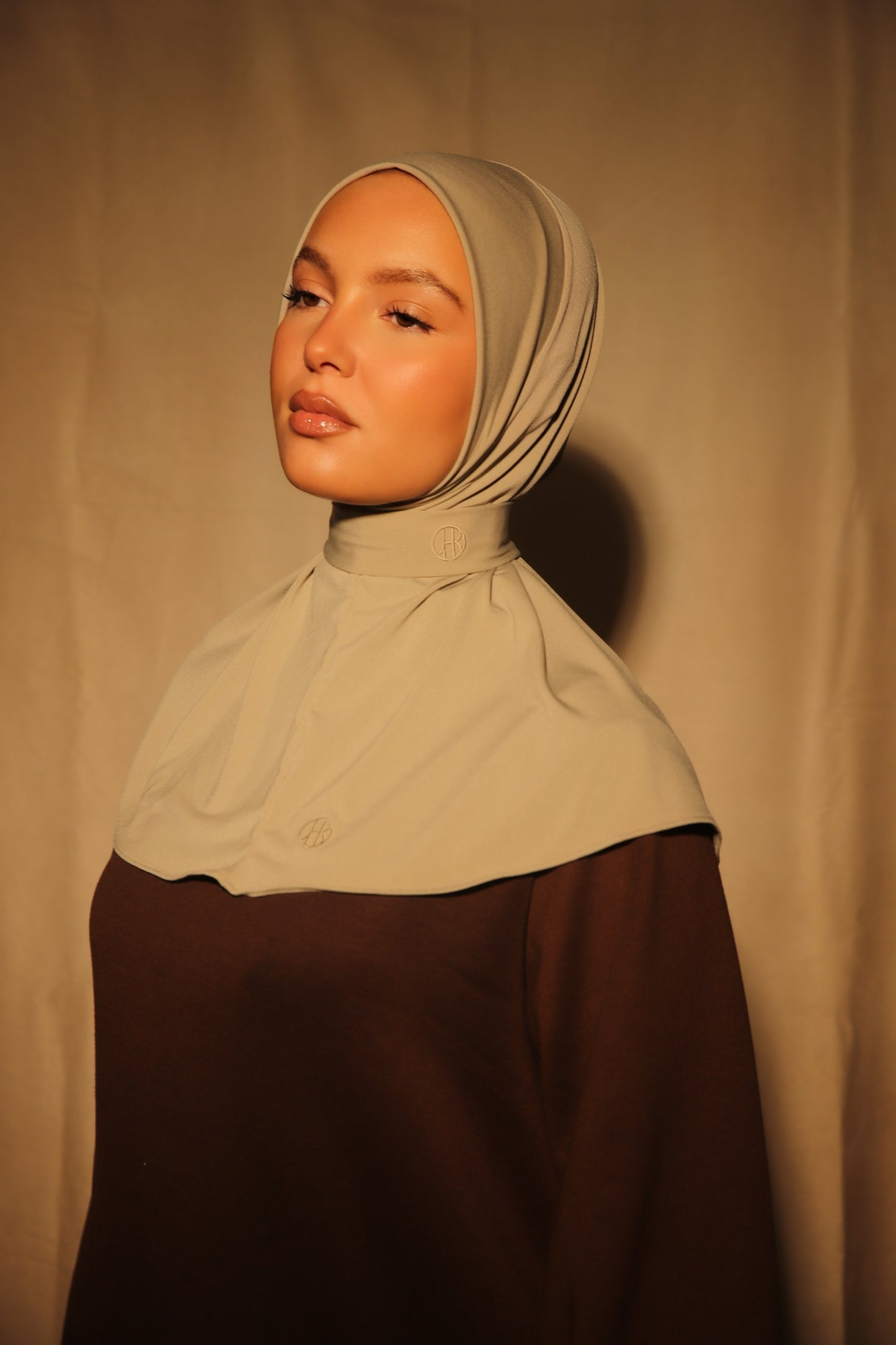 Premium Jersey Versa Luxe Instant Hijab – Truffel