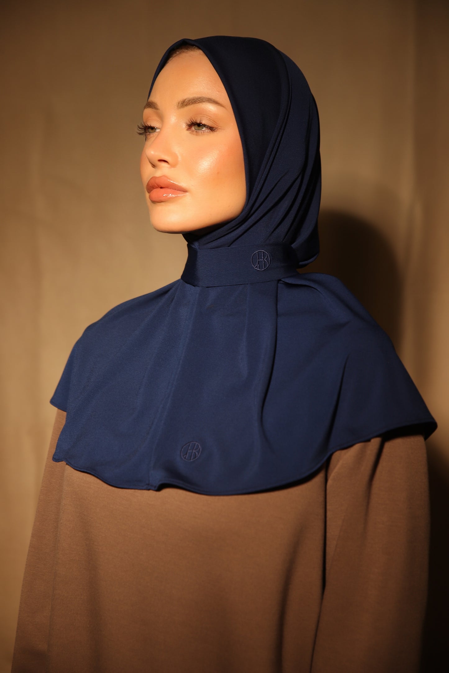 Premium Jersey Versa Luxe Instant Hijab – Dark Blue