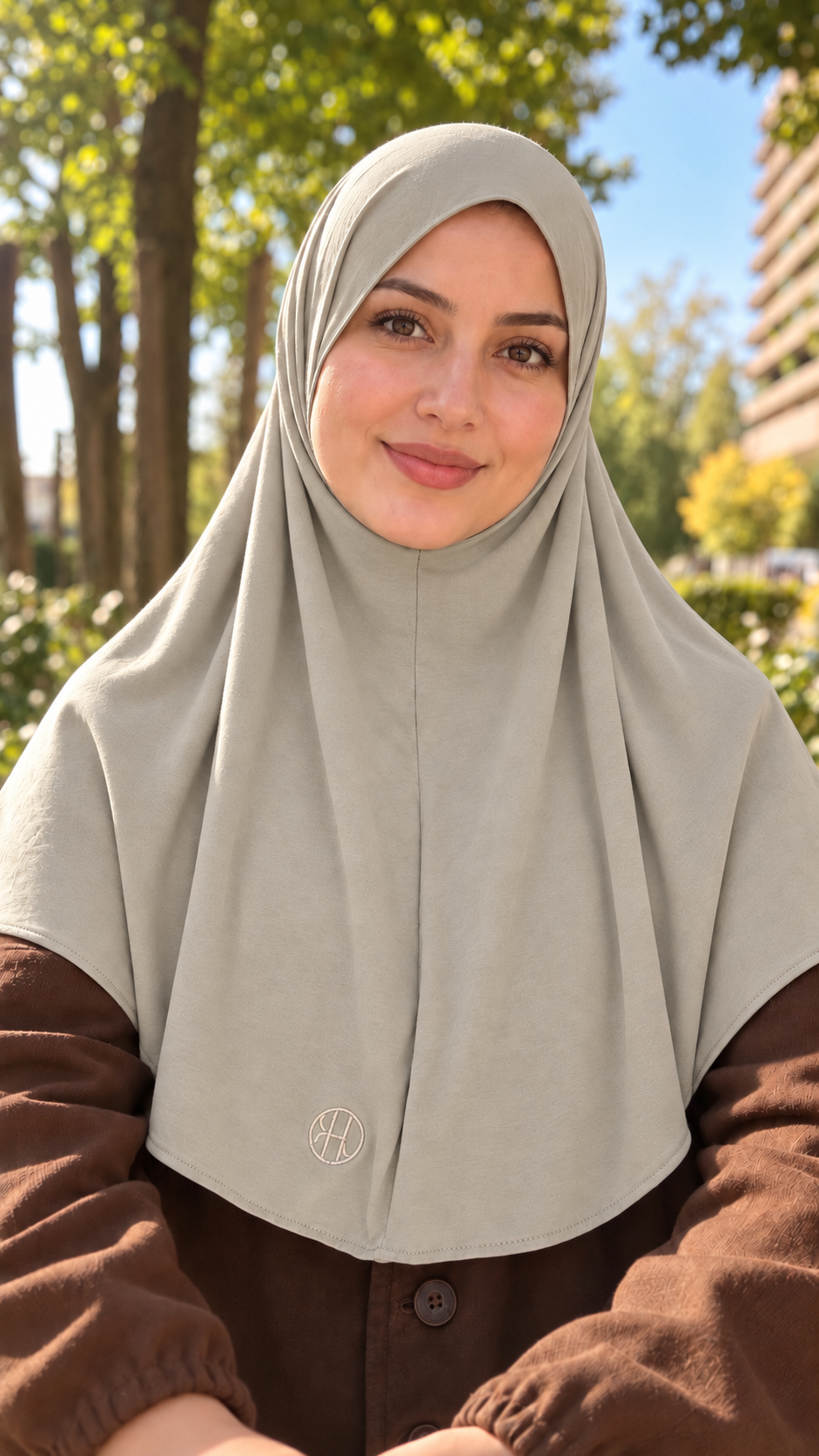Breathable Instant Hijab – Stone Beige