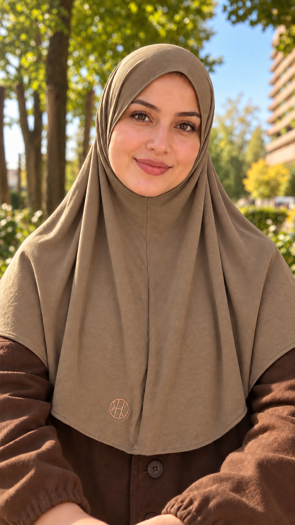 Breathable Instant Hijab – Taupe