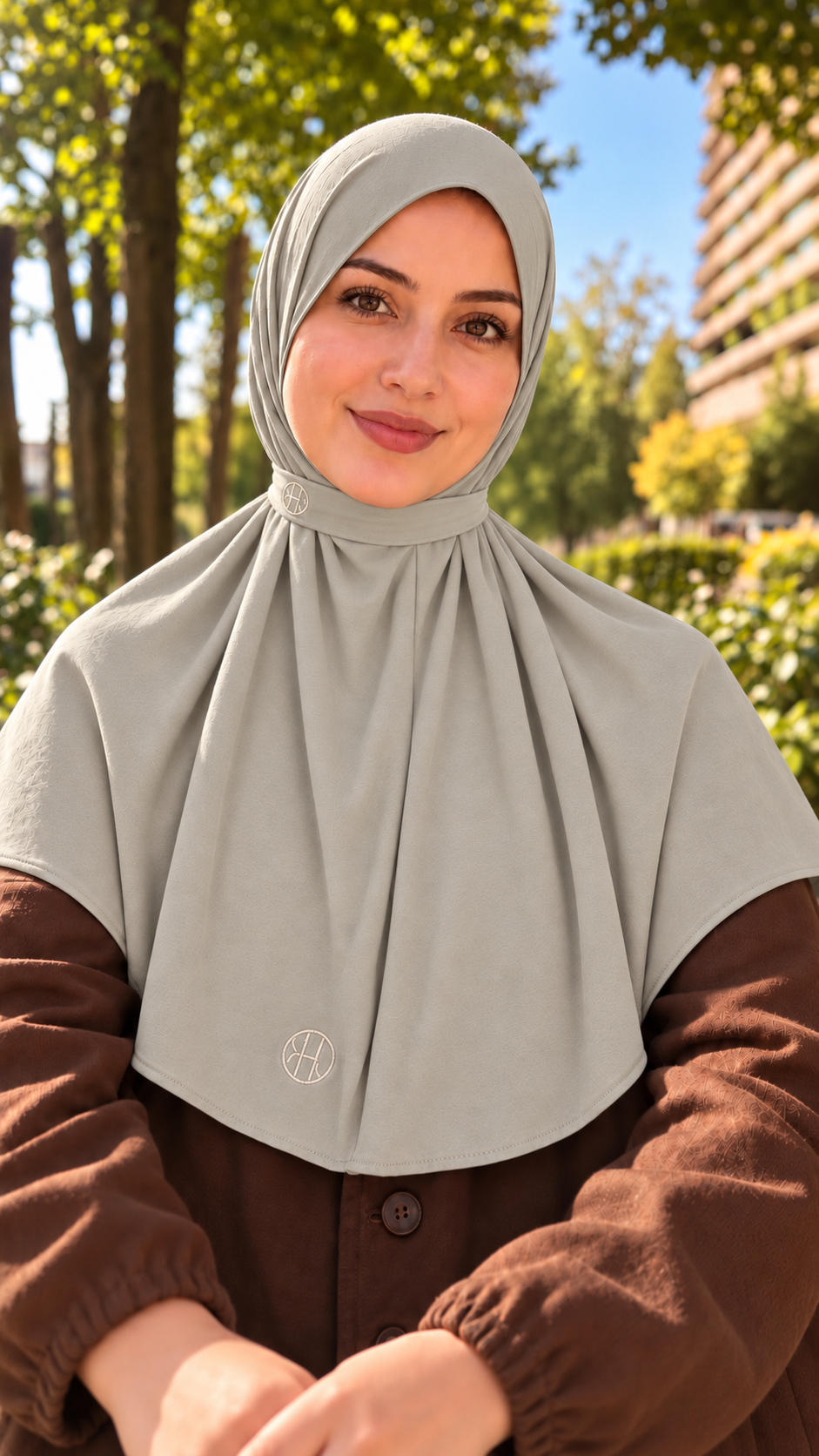 Breathable Instant Hijab – Stone Beige