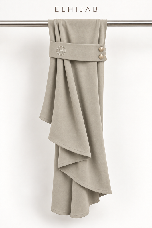Breathable Instant Hijab – Stone Beige
