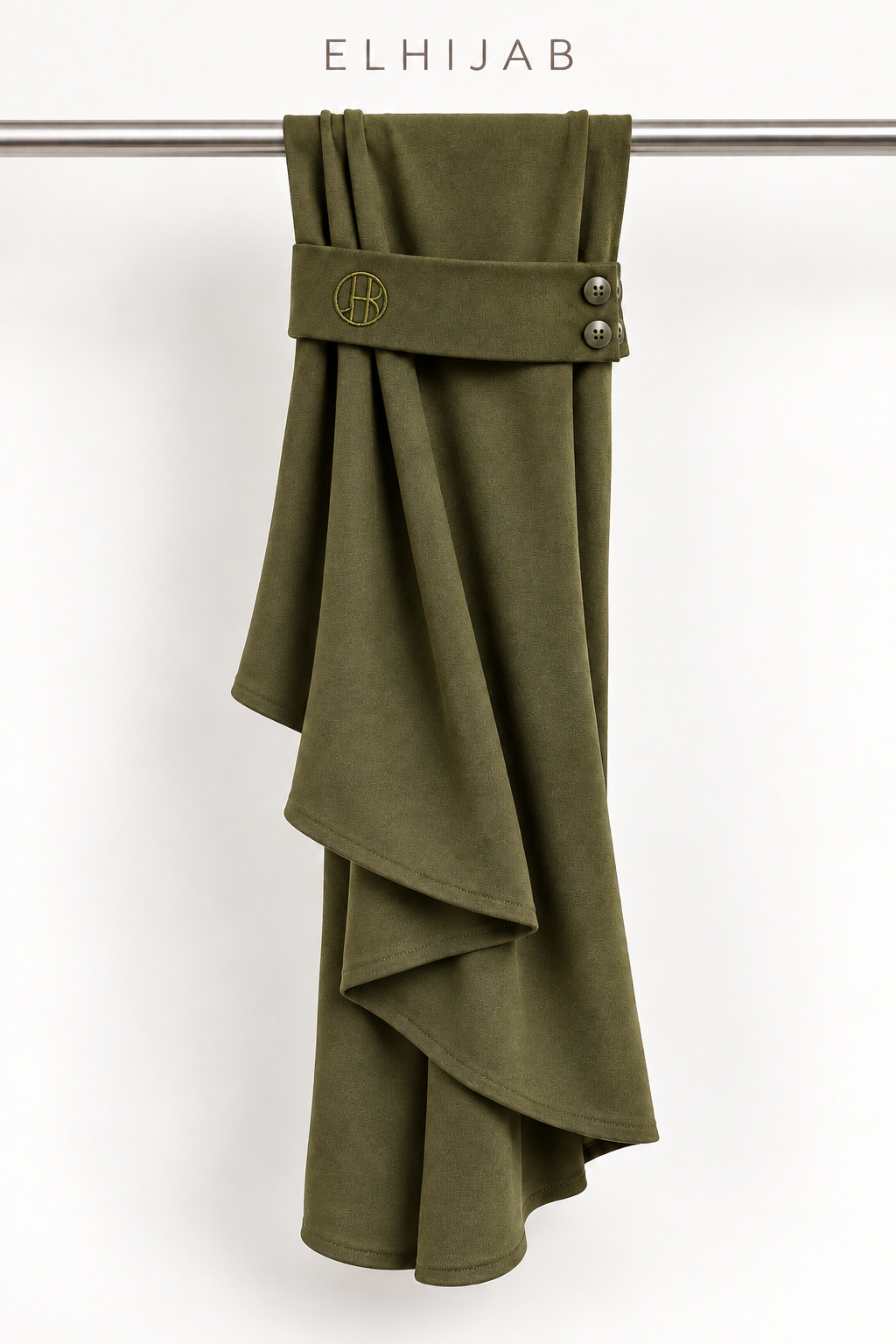 Breathable Instant Hijab – Olive Green