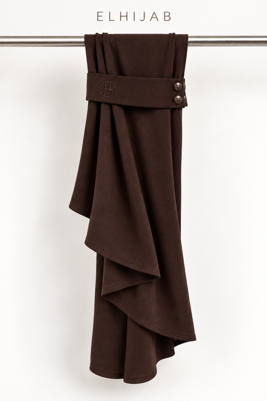Breathable Instant Hijab – Chocolate Brown