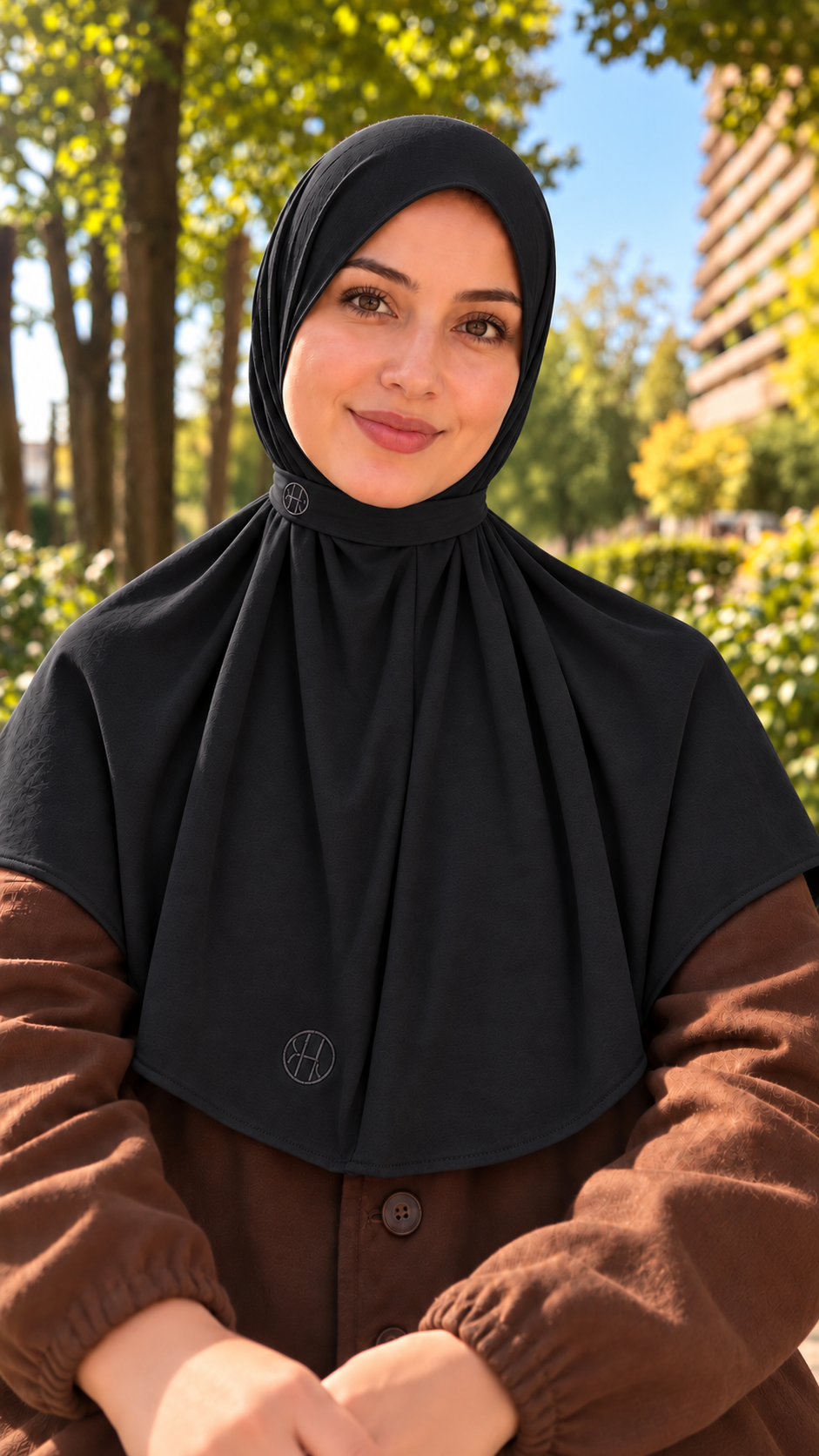 Breathable Instant Hijab – Black