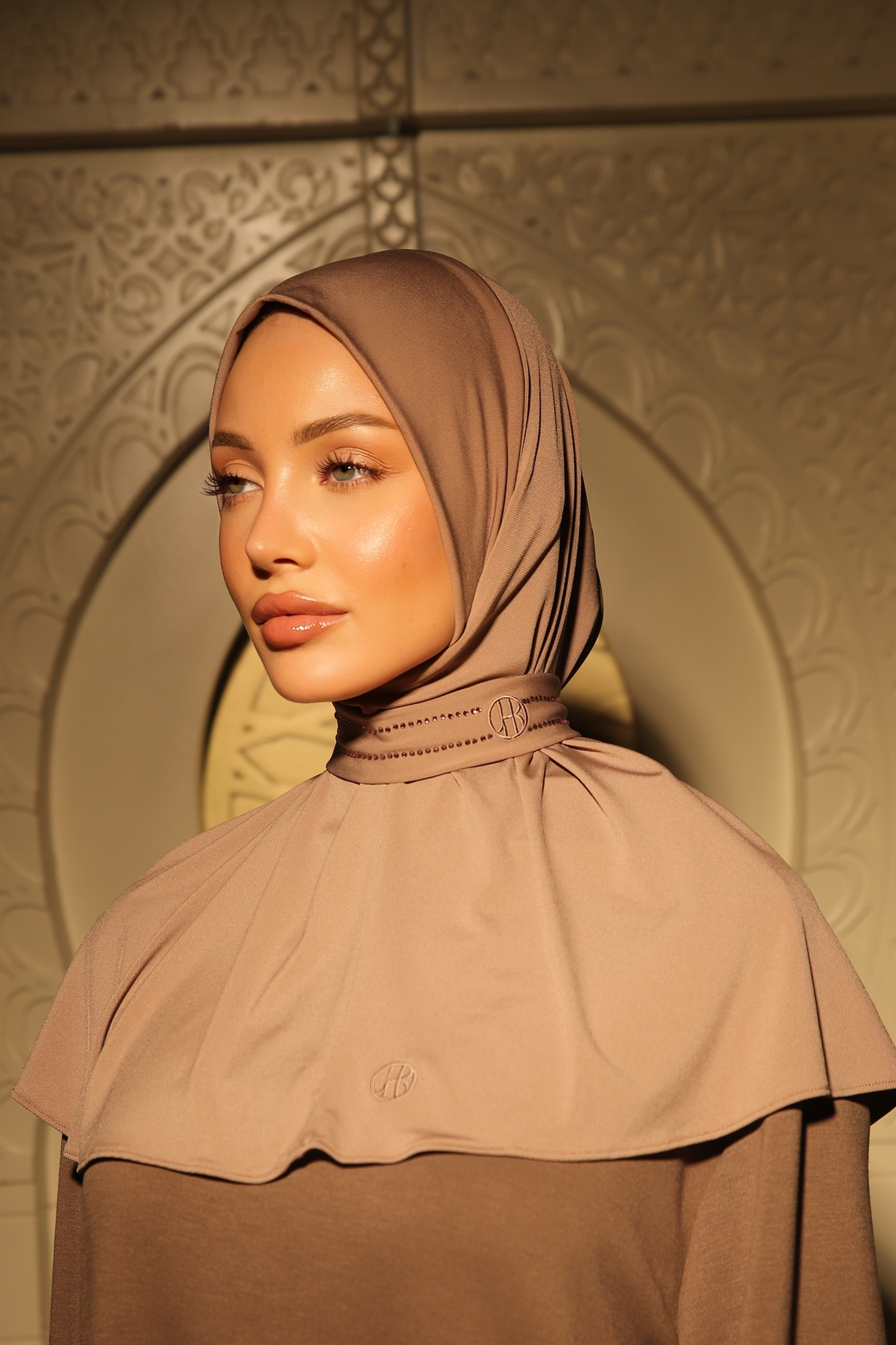 Premium Jersey Versa Luxe Instant Hijab – Sahara Blush